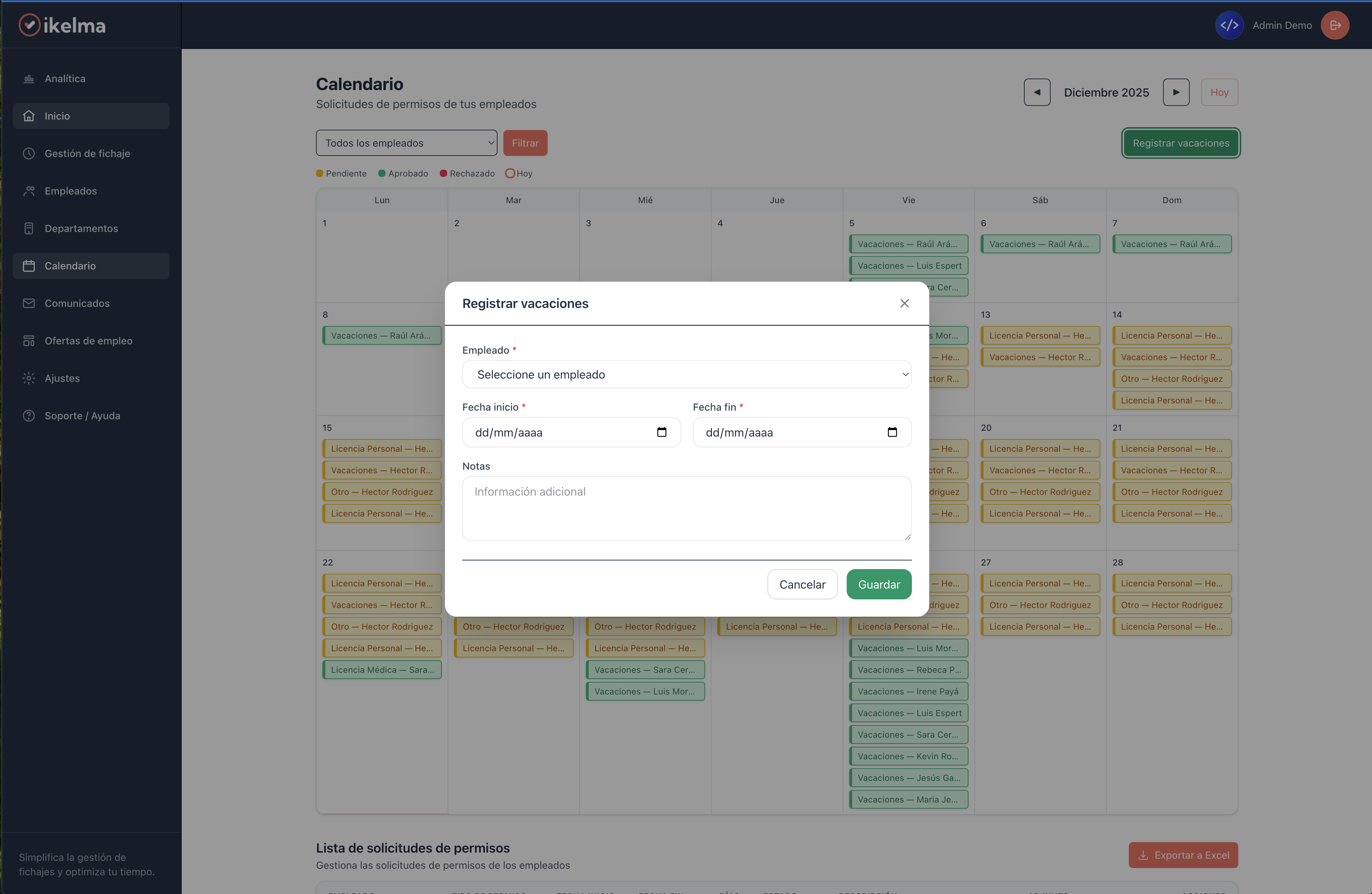 Gestión de Vacaciones: Proceso Sencillo, Equipo Contento